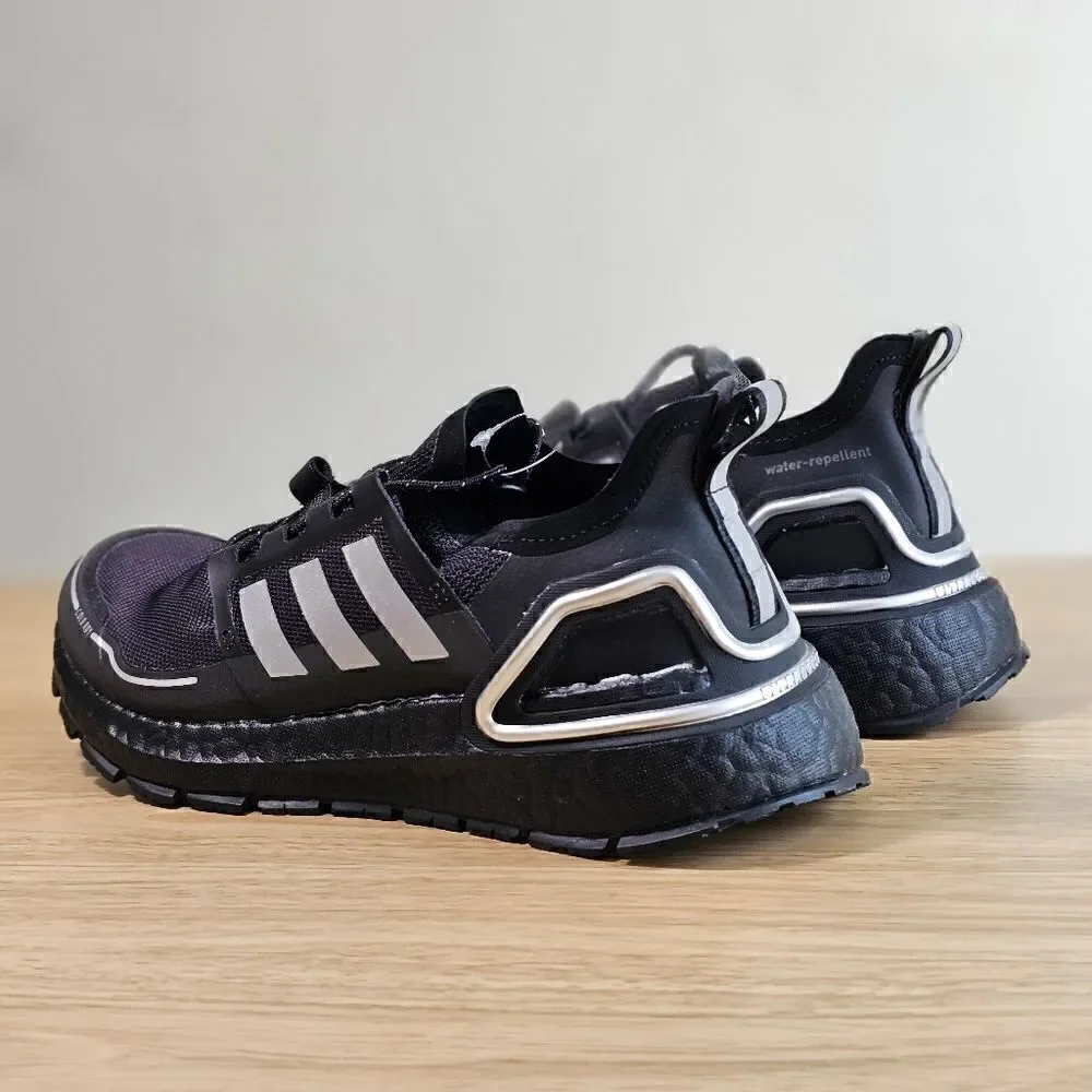 Adidas Ultraboost 20 Cold Ready Running Shoes Women’s 6 Black Silver Q46487 New